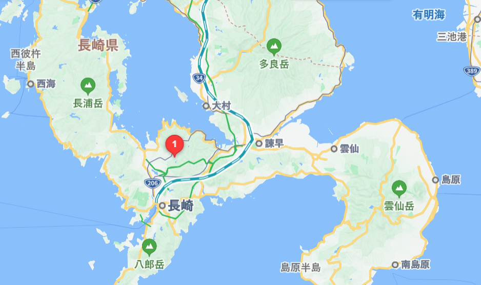 長崎県西彼杵郡長与町平木場郷